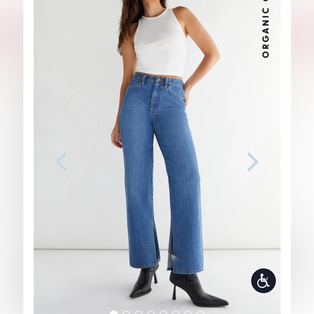 Oak and Fort Split Hem Denim Jean